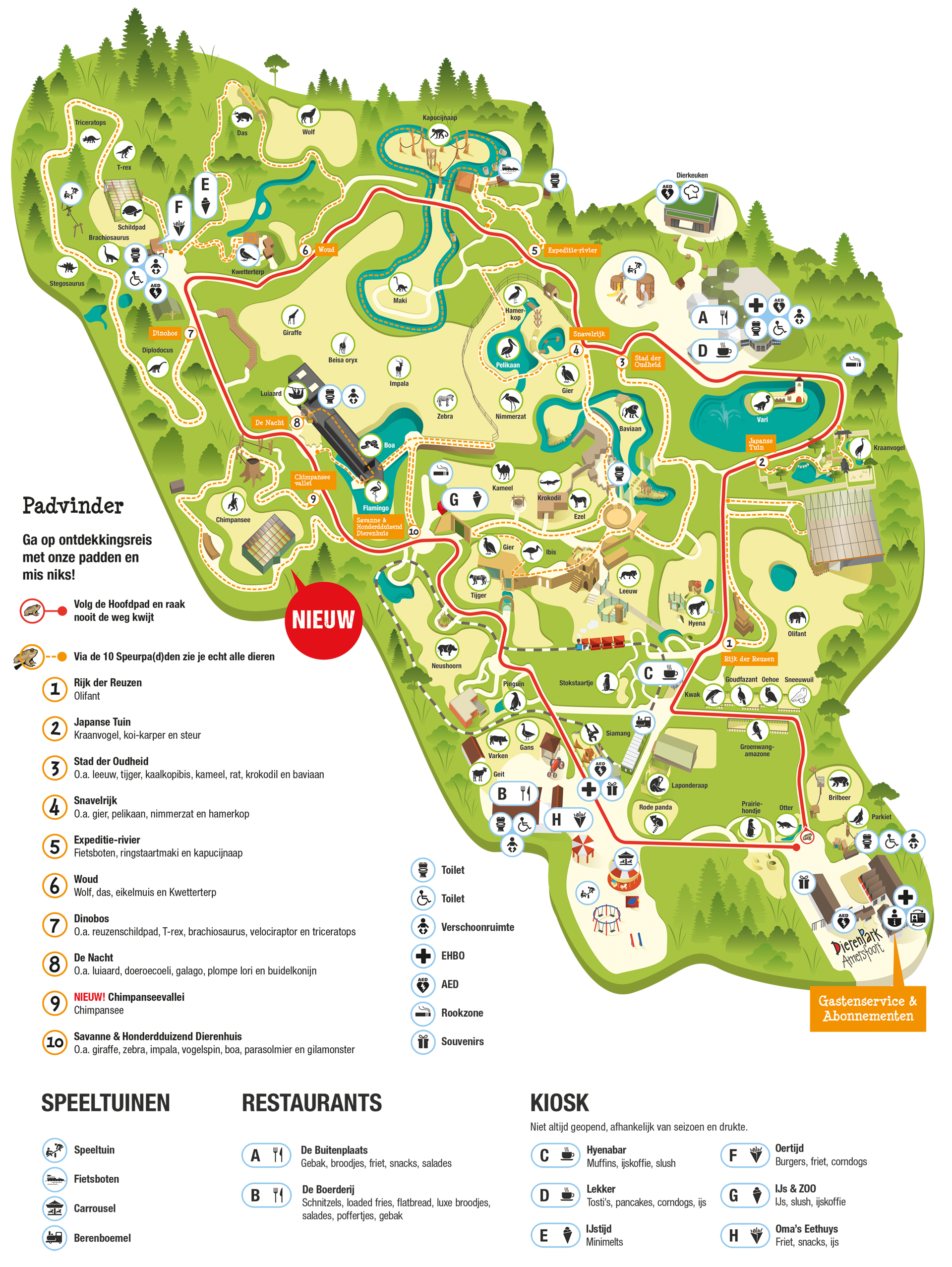 Plattegrond DierenPark Amersfoort